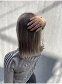 極細ハイライトのデザインヘアカラー
