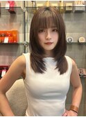 韓国風顔まわりレイヤーカット髪質改善デジタルパーマ仙台学割