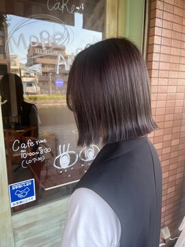 ルムーン(roomoon) ツヤ感あふれる外ハネボブ×イルミナカラ