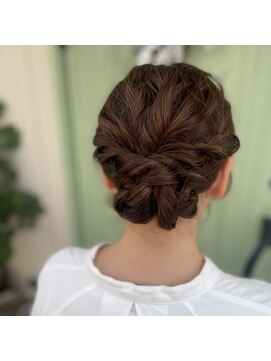 アップスタイル/お呼ばれヘア/ヘアセット