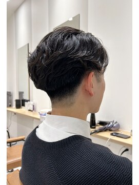 刈り上げ/メンズカット/刈り上げセンターパート