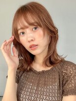 トレス(TRESS)&nbsp;ミディアム　くびれレイヤー　ミルクティーブラウン　表参道