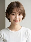 室蘭ショートヘアショートカット韓国白髪ぼかし白髪染めボブ