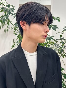 エル 渋谷(L) 縮毛矯正×刈り上げマッシュ◎都会的スタイル20代30代