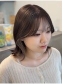 ボブ/インナーカラー/くびれボブ