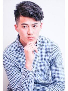 メリケンバーバーショップ コウベ(MERICAN BARBERSHOP KOBE) ビジネスサイドパートツーブロックテクノ#m3203