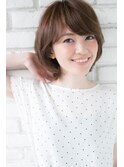 首のラインがスッキリ!外はねショートボブ【Belead恵比寿】関田