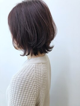 ヘアーポケット リタ(HAIR POCKET ritta) ウルフボブ × ピンクベージュ
