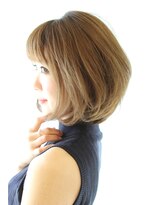 ３０代４０代５０代に人気トップふんわりワンカールボブ