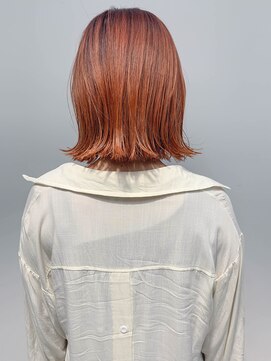 テトヘアー(teto hair) bob(ボブウルフ、切りっぱなし、オレンジ)