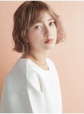 くせ毛風ゆるふわパーマボブ