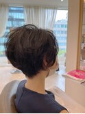 ふんわりボリュームアップなデジタルパーマショート