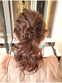 ヘアアレンジ/ヘアセット/結婚式お呼ばれヘア/パーティーヘア