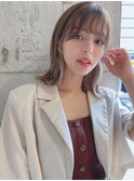 セクションカラー/イヤリングカラー/外ハネボブ