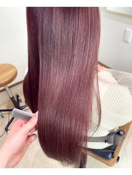 リアン(Lien) 【Lien吉井】 髪質改善カラーチェリーピンク