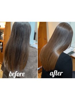 【大倉山駅２分】自然な白髪カバーが好評！エレガントな大人女性カラーで印象変化を【髪質改善/縮毛矯正】