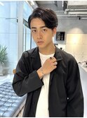 ビジネスマン毛流れ大人かっこいいスタイル