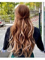 ヘアーメイク デコ トウキョウ 錦糸町店(hair make Deco. Tokyo)&nbsp;ハイライト　バレイヤージュ　ダブルカラー　ブリーチカラー