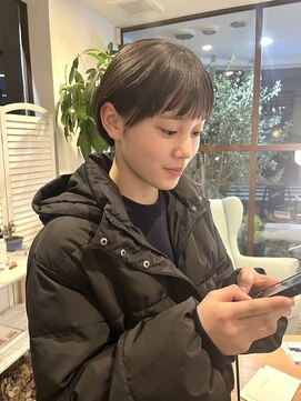 レターバイノベル(letter by novel) 大人ショートボブ丸みショートマッシュショートカット前髪あり