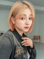 アグ ヘアー シブヤ(Agu hair SHIBUYA) 《Agu hair》ハイトーン女っぽボブ×numberA.アクアバームセラム