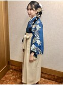 卒業式着付けヘアセット