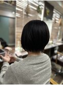 ショートボブ×ナチュラルブラウン