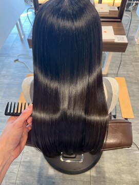 クレヨン ケース(Crayon case) 大人かわいい小顔ナチュラルブラウンストレートロング