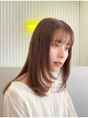ホワイトグレージュ/デジタルパーマ/チェリーブラウン/宜野湾