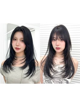 顔周りカットならお任せ◎[学割U24/渋谷/渋谷駅/前髪カット/顔周りカット/インナーカラー]
