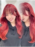 《LUNA》ブリーチカラー/ワインレッド/韓国ヘアー
