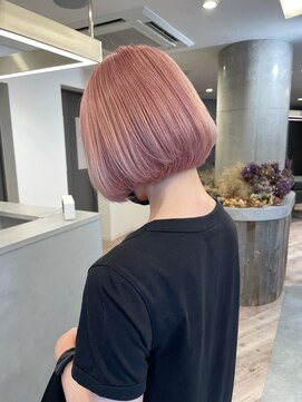 アレンヘアー 函館店(ALLEN hair) ペールピンクボブ
