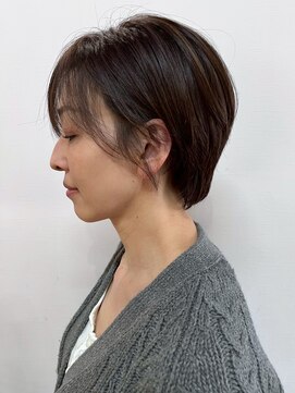 ナナナ パレナ 宝塚店(nanana parena) 大人可愛い小顔ショートで艶髪◎白髪カバーデザインカラー