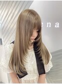 《衣織》ミルクティーベージュ/レイヤー/ハイトーン