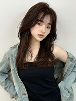 オムニス 表参道(Omnis)&nbsp;韓国暗髪美髪レイヤーカット小顔顔周りレイヤーくびれミディアム