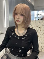 オニキス(ONYX) h54 ピンクベージュ表参道ザクザク顔まわりレイヤーカット