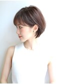 デザインカラー/骨格補正ショートカット/オリーブベージュ