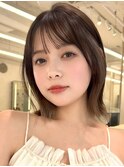 元町くびれレイヤーショートボブミディアムレイヤー顔周り