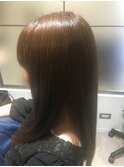 ツヤ髪スモーキーブラウン