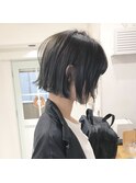Coast.切りっぱなしボブ×グレージュ×アディクシーカラー