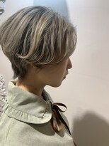 リアン(Lien)&nbsp;Lien☆ハンサムショート×ホワイトグレー×うざバング