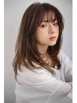 ヴァンクシー バイ ルナ(VANKCY by Luna) 外ハネボブ ペールベージュ セクションカラー くびれヘア 登戸