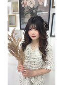 サイドシニヨンダウンスタイル♪