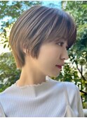 30代40代大人女性/前髪ありショートボブ/ショートヘア/髪質改善