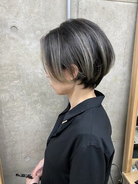 アルファ ヘアー(ALPHA HAIR) 【10歳若返る】ショートヘアにエアタッチバレイヤージュ☆