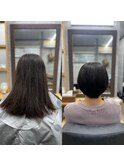 泉区　泉中央　縮毛矯正　髪質改善　トリートメント　艶髪カラー