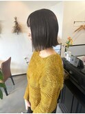 ぱつっと外はねボブ