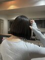 グルー(glue) まとまりのあるボブスタイルも好きです◎