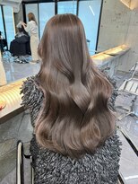 サイン 渋谷(SIGN) 韓国ヘアーハッシュカットレイヤーカットグレージュブリーチ無し