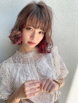 フラミューム 藤沢(flammeum)&nbsp;インナーカラー×ウェーブボブ【藤沢】