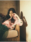 大人リラクシー黒髪ゆるふわ巻きロングウェーブtk4川口